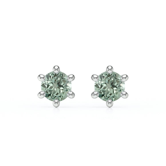 Boucles d’oreilles saphir vert Premier Amour - 1