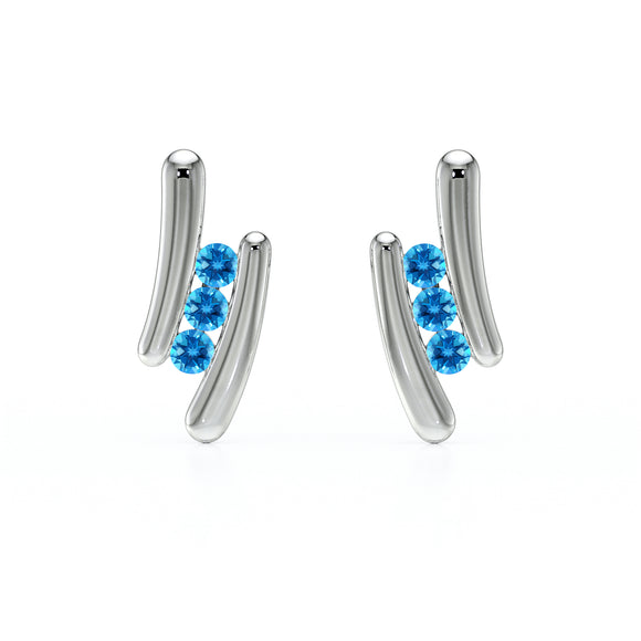 Boucles d’oreilles topaze Premier Pas - 1