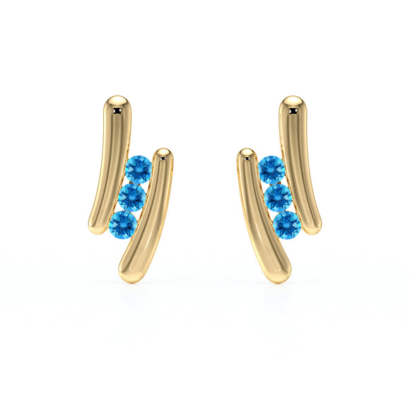 Boucles d’oreilles topaze Premier Pas - 1