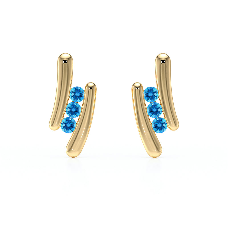 Boucles d’oreilles topaze Premier Pas - 1