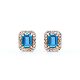 Boucles d’oreilles topaze et diamant Coup de Foudre - 2
