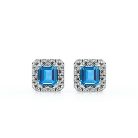 Boucles d’oreilles topaze et diamant Coup de Foudre - 6
