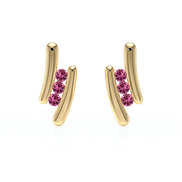 Boucles d’oreilles tourmaline Premier Pas - 1