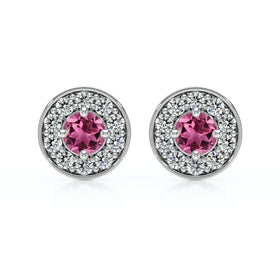 Boucles d’oreilles tourmaline et diamant Coup de Foudre - 1