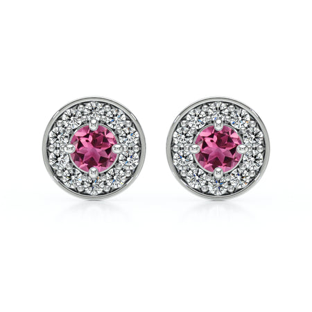 Boucles d’oreilles tourmaline et diamant Coup de Foudre - 1