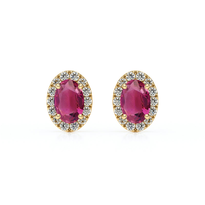 Boucles d’oreilles tourmaline et diamant Coup de Foudre - 3