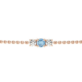 Bracelet aigue-marine Lune de Miel - 6