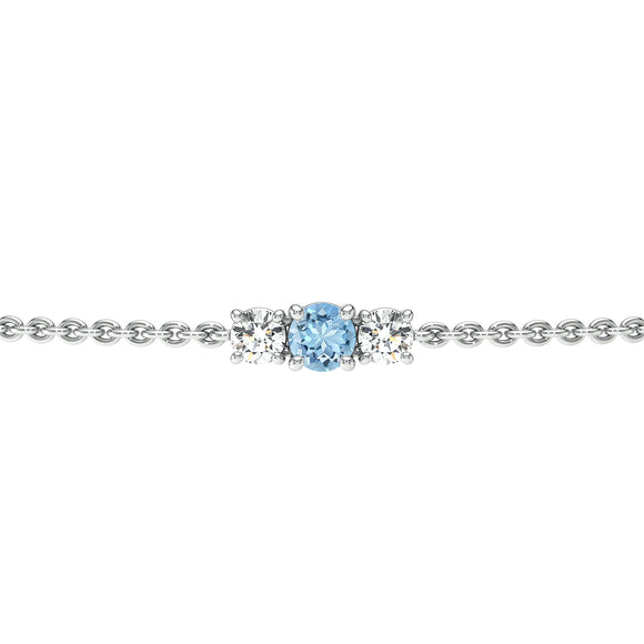 Bracelet aigue-marine Lune de Miel - 6
