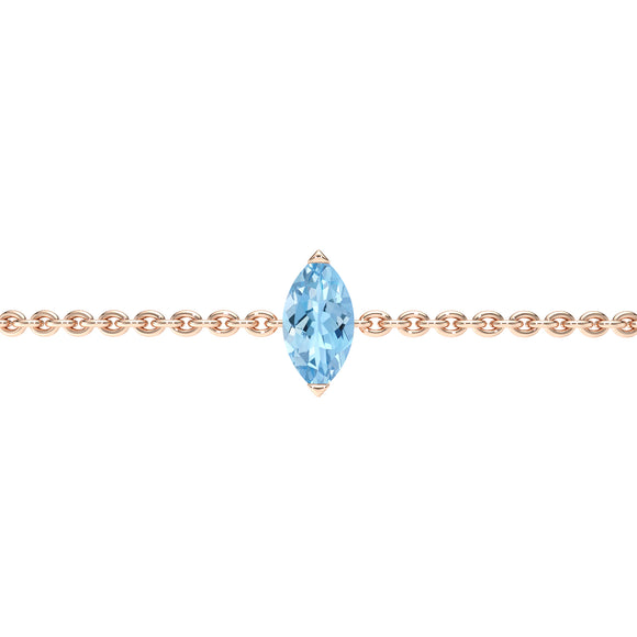 Bracelet aigue-marine Lune de Miel - 2