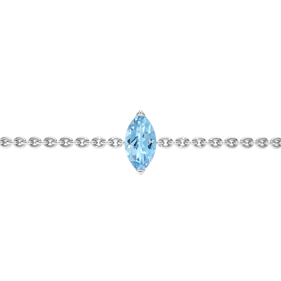 Bracelet aigue-marine Lune de Miel - 2