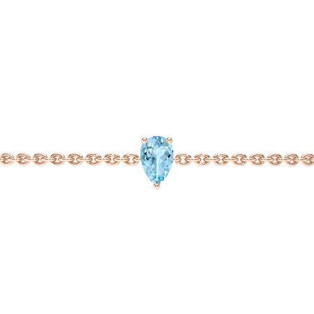 Bracelet aigue-marine Lune de Miel - 4