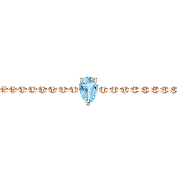 Bracelet aigue-marine Lune de Miel - 4