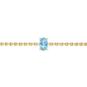 Bracelet aigue-marine Lune de Miel - 5