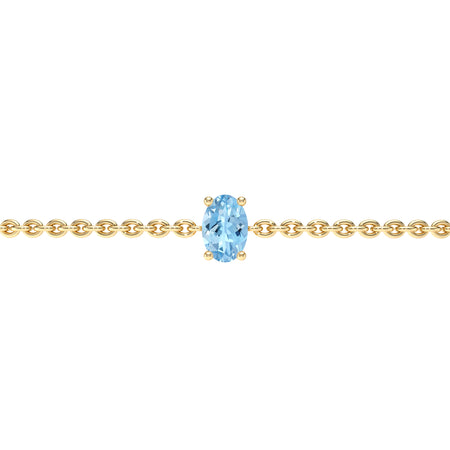 Bracelet aigue-marine Lune de Miel - 5