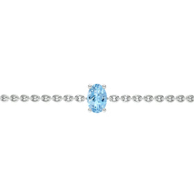Bracelet aigue-marine Lune de Miel - 5