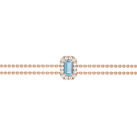 Bracelet aigue-marine entourage diamant Coup de Foudre - 6