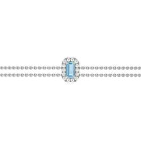 Bracelet aigue-marine entourage diamant Coup de Foudre - 6