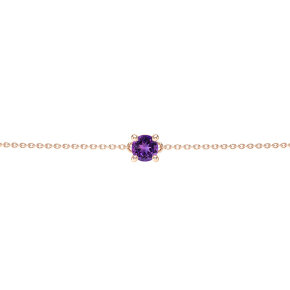 Bracelet améthyste Lune de Miel - 1