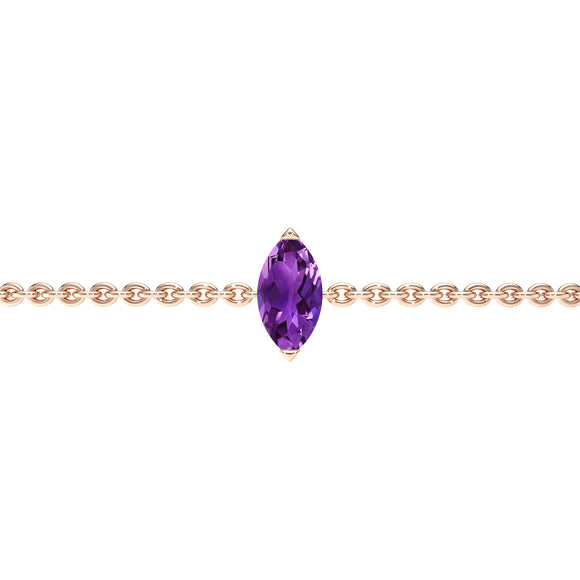 Bracelet améthyste Lune de Miel - 2