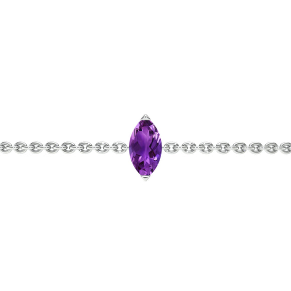 Bracelet améthyste Lune de Miel - 2