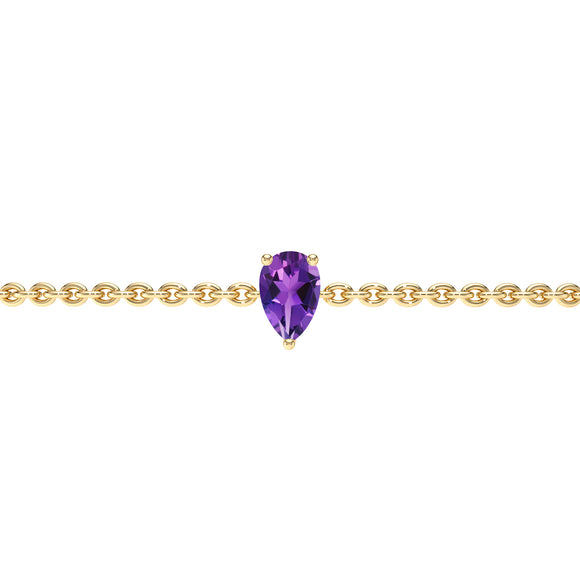Bracelet améthyste Lune de Miel - 4