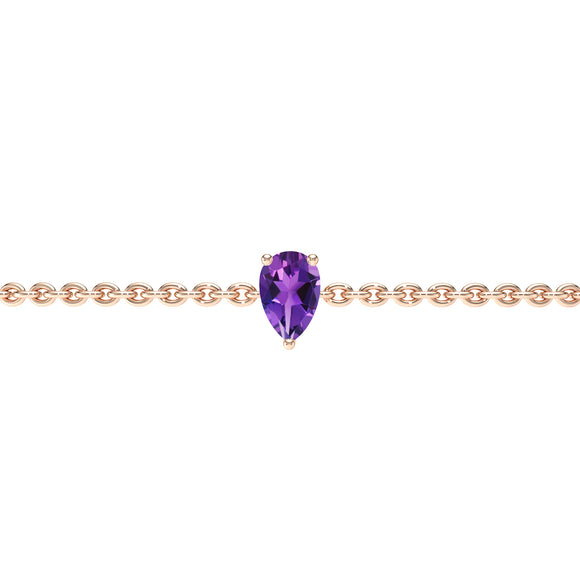 Bracelet améthyste Lune de Miel - 4
