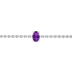 Bracelet améthyste Lune de Miel - 5