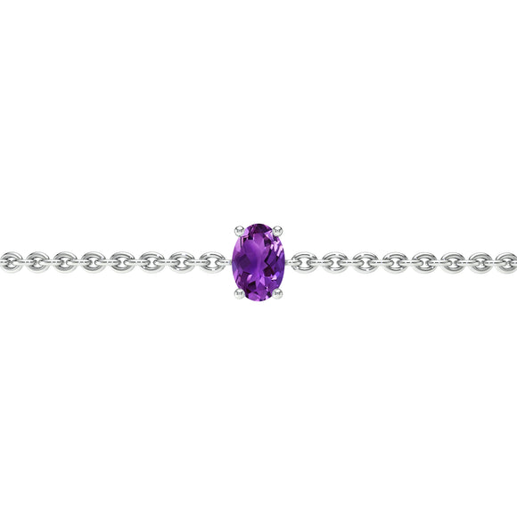 Bracelet améthyste Lune de Miel - 5