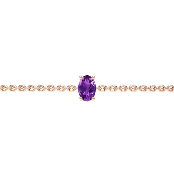 Bracelet améthyste Lune de Miel - 5