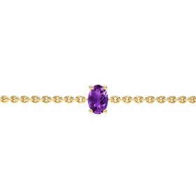 Bracelet améthyste Lune de Miel - 5