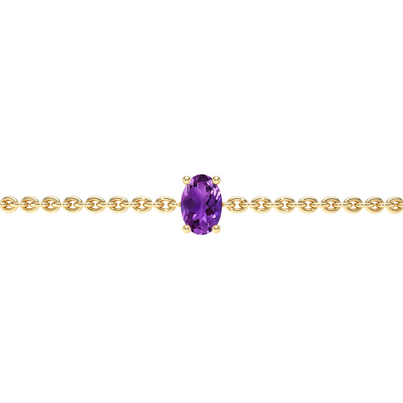 Bracelet améthyste Lune de Miel - 5