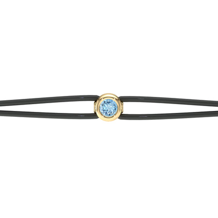 Bracelet cordon aigue-marine Nuit de Noces - 2