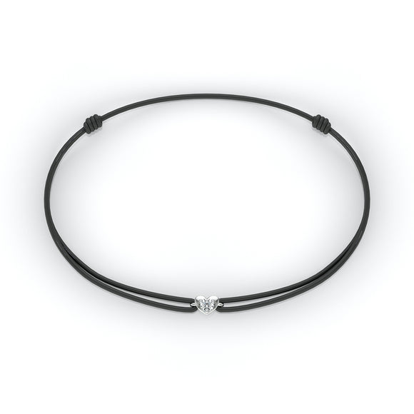 Bracelet cordon diamant Etincelle d’Amour - 1