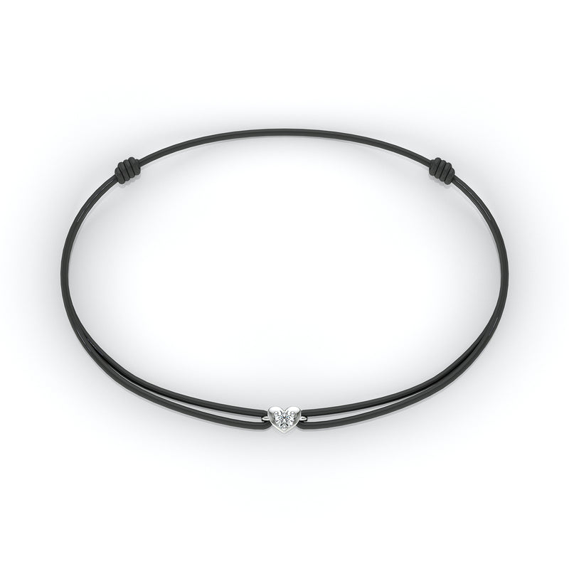Bracelet cordon diamant Etincelle d’Amour - 1