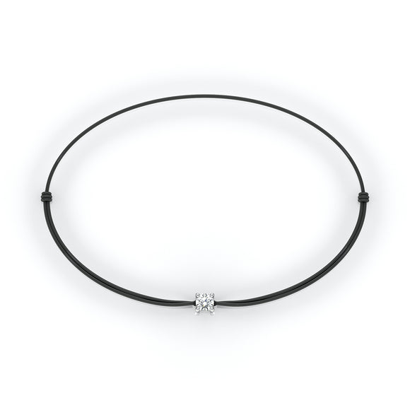 Bracelet cordon diamant Lune de Miel - 1
