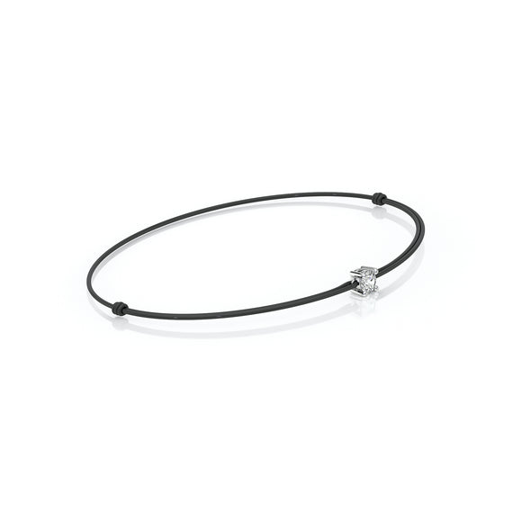 Bracelet cordon diamant Lune de Miel - 1