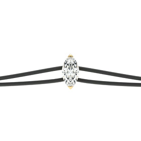 Bracelet cordon diamant Lune de miel - 2