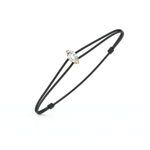 Bracelet cordon émeraude Lune de miel - 2