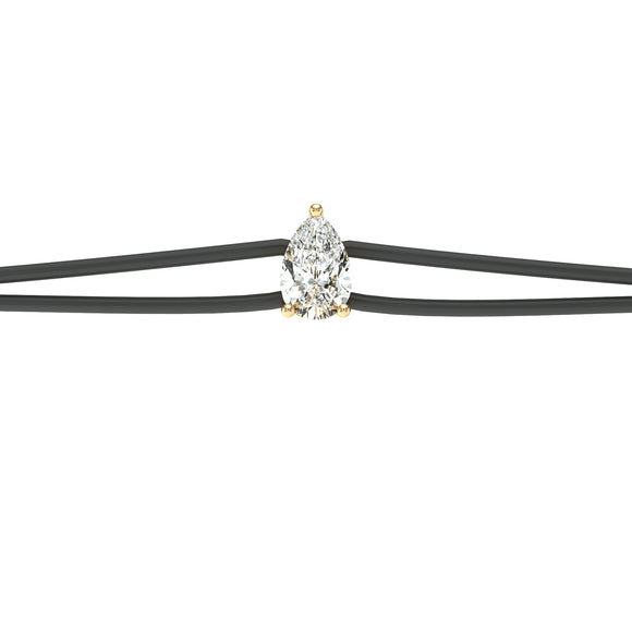 Bracelet cordon diamant Lune de Miel - 4