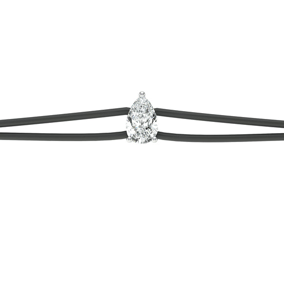 Bracelet cordon diamant Lune de Miel - 4