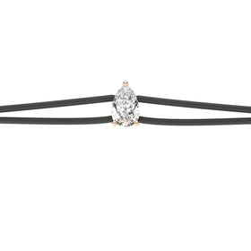 Bracelet cordon diamant Lune de Miel - 4