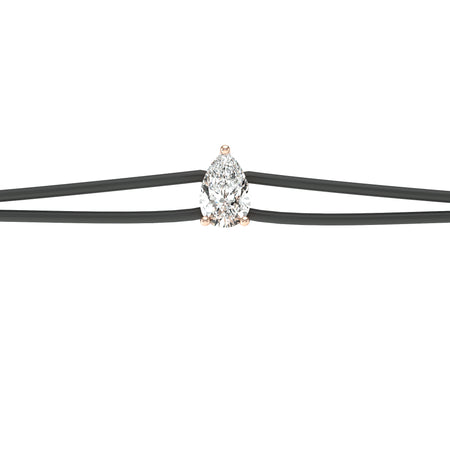 Bracelet cordon diamant Lune de Miel - 4