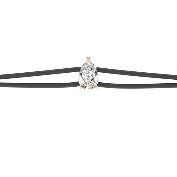 Bracelet cordon diamant Lune de Miel - 4