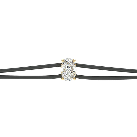 Bracelet cordon diamant Lune de Miel - 5