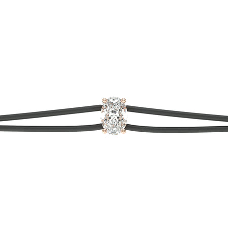 Bracelet cordon diamant Lune de Miel - 5