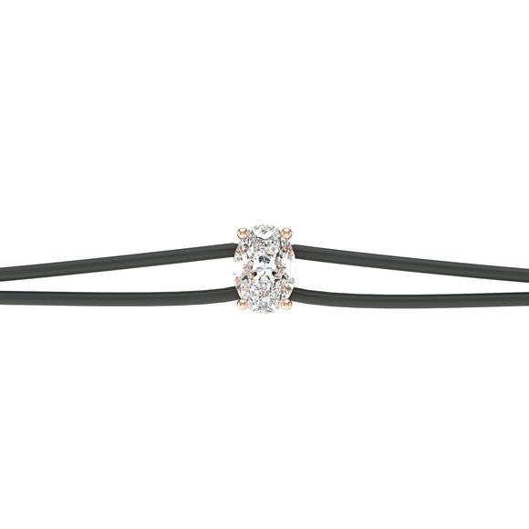 Bracelet cordon diamant Lune de Miel - 5