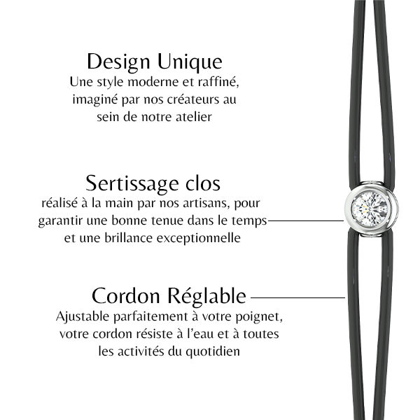 Bracelet cordon rubis Nuit de Noces - 2