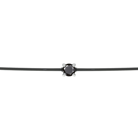 Bracelet cordon diamant noir Lune de Miel - 1