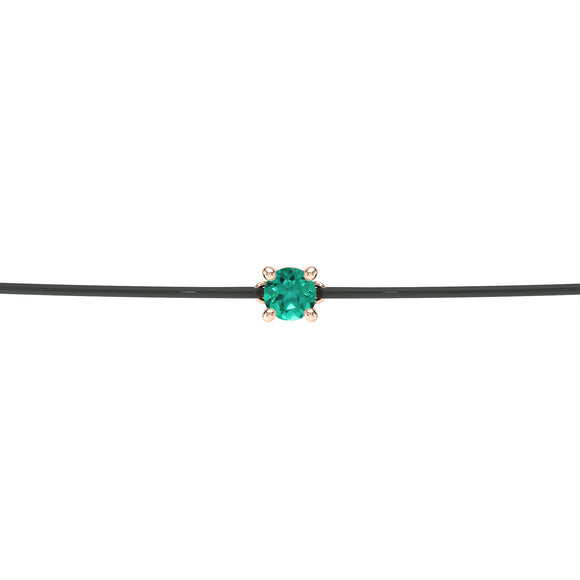 Bracelet cordon émeraude Lune de Miel - 1