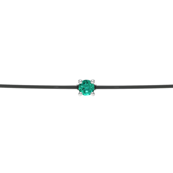 Bracelet cordon émeraude Lune de Miel - 1